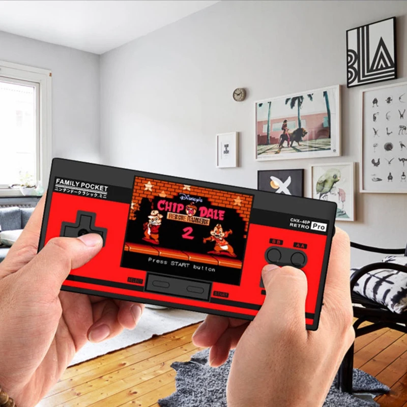 Портативная игровая консоль 3,0 дюймов Экран игровой плеер 348 игр Av Выход 3,5 мм Выход подарок для детей и взрослых Классический чехол для телефона в виде ретро-игровой Conso