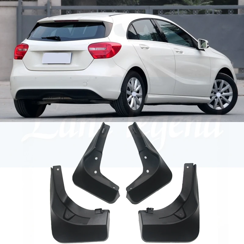 Набор литые Брызговики для Mercedes Benz A класс W176 A-Class Брызговики ограничители Брызговики 2013 A260