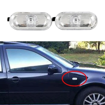 

2x Turning Lamps Side Lights Marker Lights For VW 2000-2004 Golf Jetta Fender Lights with Clear lens Left/ Right Car Accessories
