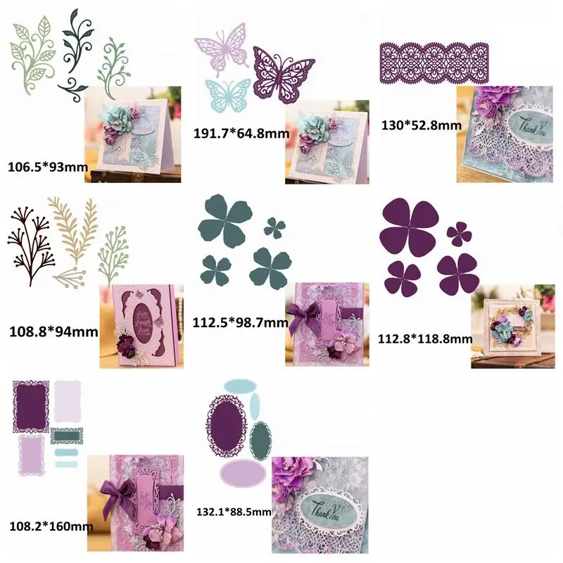 

Hot Sell Metal Cutting Dies Vintage Lace Floral Irregular Geometric Border Frame Mixed Shape For Scrapbooking Craft Cards 2019