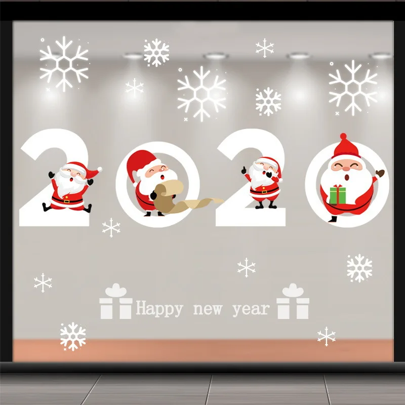 2019 New Christmas Decoration Static Stickers Year Wallpaper Glass Window Holiday Atmosphere | Игрушки и хобби