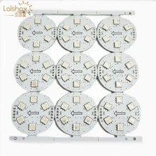 9 шт./лот DC12V WS2811IC PCB 38 мм Диаметр D38 6 светодиодов 5050 SMD Светодиодная плата пикселей точечный узел светильник Модуль адресуемый светодиодный чип