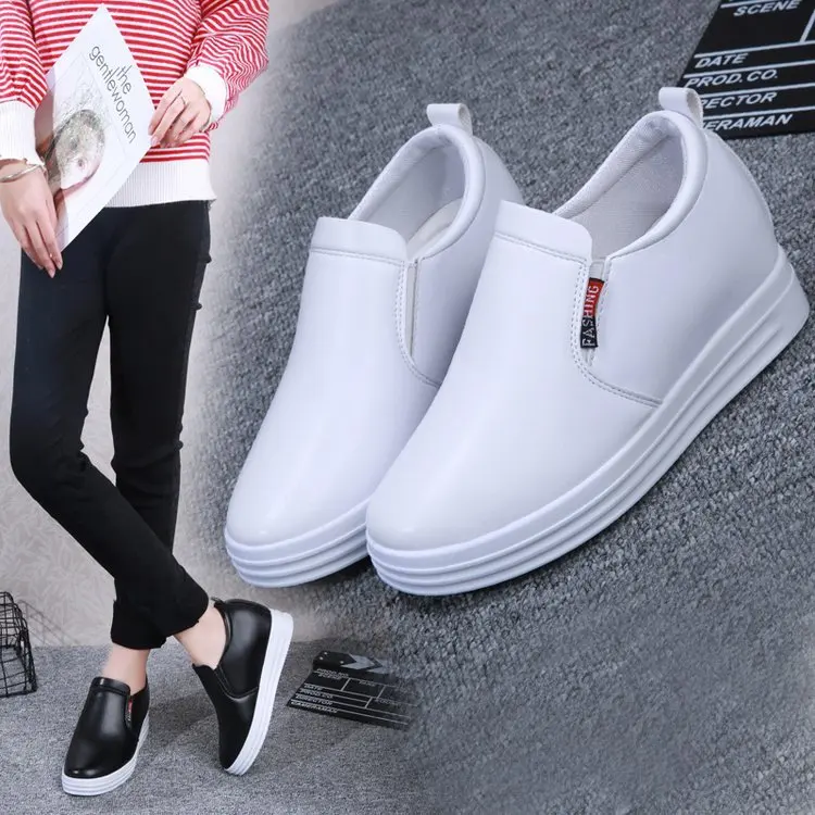 

Elevator Casual Shoes 2019 Autumn New Style MacBook Shoe Loafers Thick Bottomed Shoes Slip-on WOMEN'S Shoes Versatile