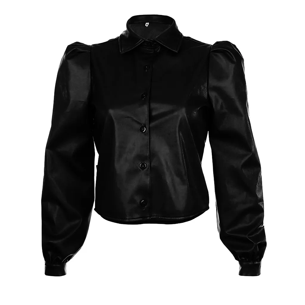 Roupas Femininas, новинка, Женские винтажные топы на осень и зиму, одноцветные Топы с длинным рукавом и пуговицами, женские блузки
