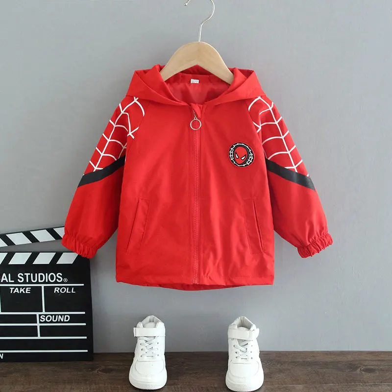 winter fleece jacket Children's Clothing Cartoon Mickey Minnie Jacket Autumn Coat Baby Boy Girl Outing Clothes Jacket Boys Spiderman Clothes red leather coat