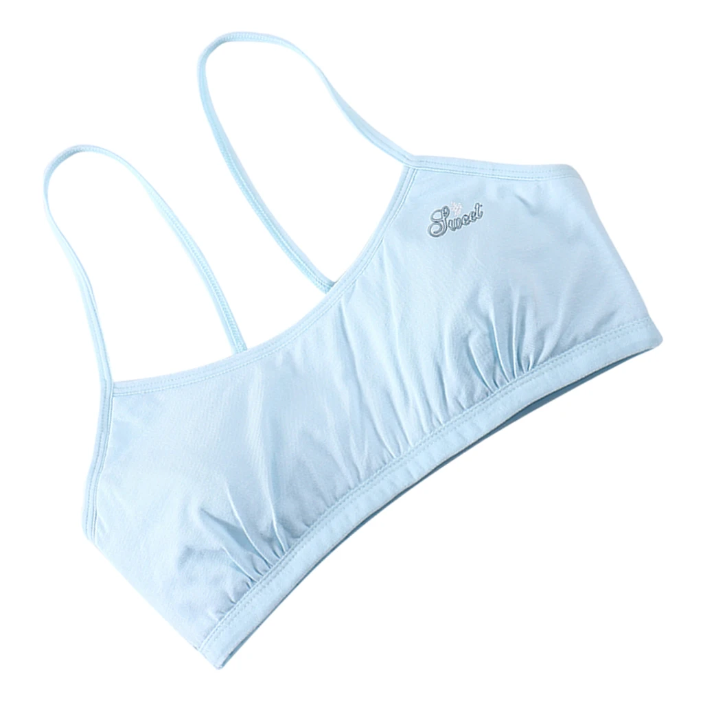 Young Girls Teen Girls Breathable Bra Wireless Stretchy Yoga Bras Training Bra for Activity Gym