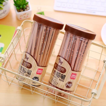 

Right pencil 30pcs/box HB 2B six corner stationery students writing art pencil test Stationery for office supplies students