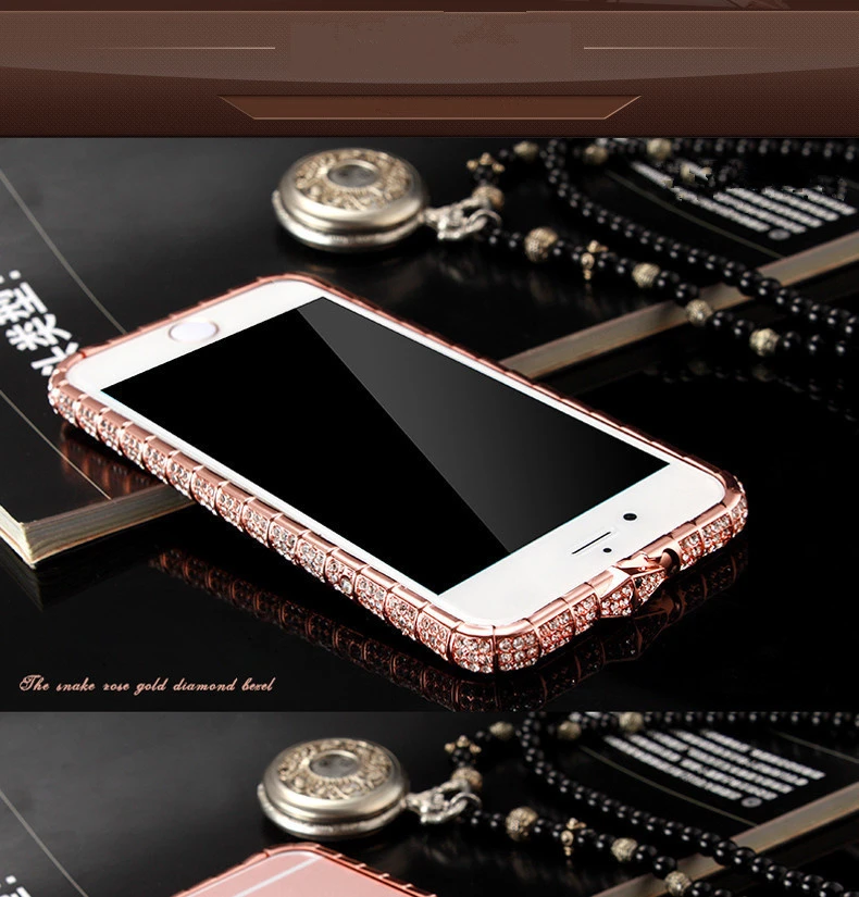 Для iPhone 11 Pro Max чехол Стразы шикарные бриллианты змея бампер для iPhone 11 8 7 6 Plus X XS XR чехол Блеск инкрустация металлической рамкой
