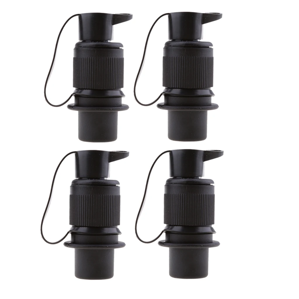 4 X Caravan Truck Boat Tow Electrical Wire Connector 3  Socket Black