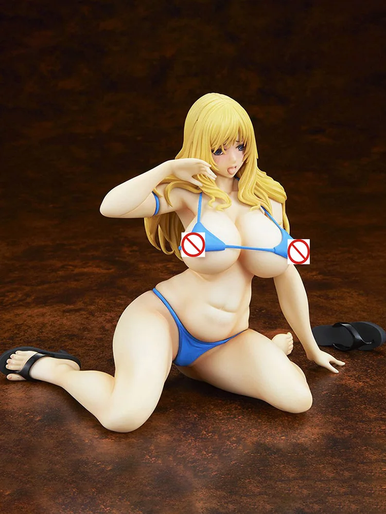 Аниме Q Six сексуальная фигура Comic Hana Man комбинезон Anna Blue Ver. ПВХ экшн фигурки