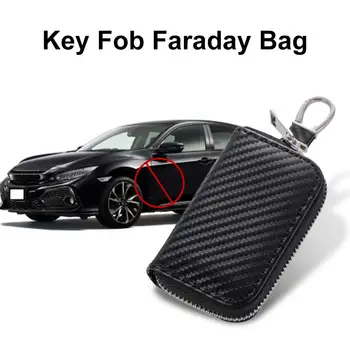 

Key Fob Faraday Bag RFID Signal Shielding Zipper Car Key Signal Shielding Box Portable GPS Signal Shielding Box
