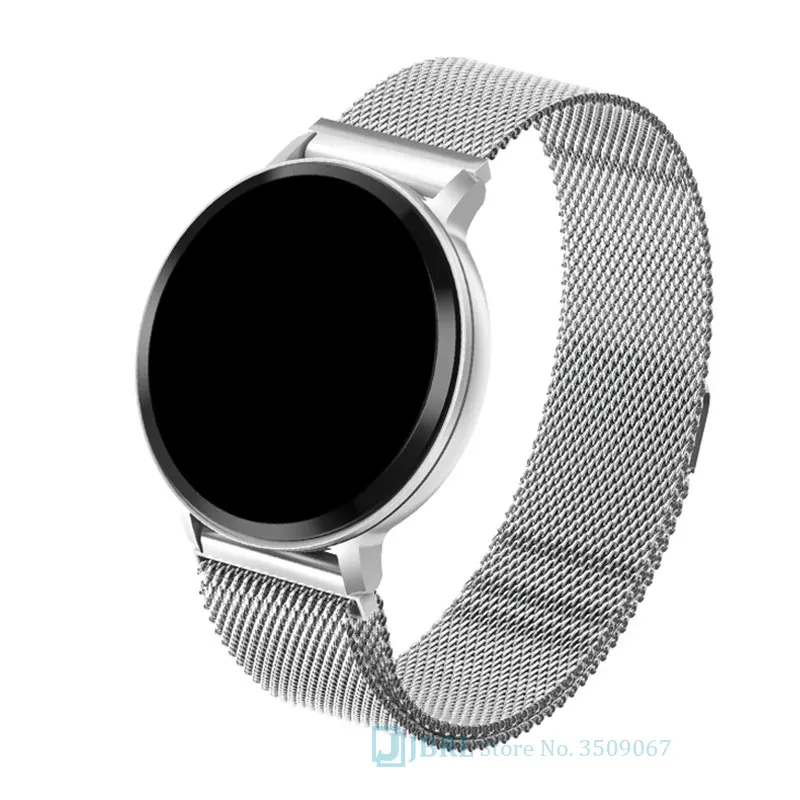 S8 steel silver Умные часы из нержавеющей стали для женщин и мужчин, умные часы для Android, IOS, электроника, умные часы, фитнес-трекер, топ, Роскошные Смарт-часы - Цвет: S8 steel silver