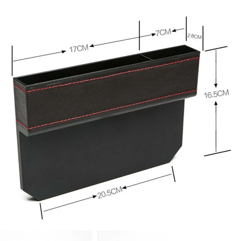 

1x Car Seat Storage Box Cup Drink Holder Organizer Gap Pocket Driver + Passenger