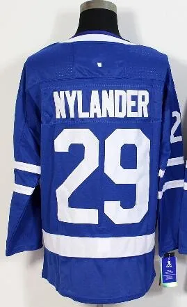 Все сшитые мужские трикотажные изделия Auston Matthews John Tavares Mitchell Marner - Цвет: Белый