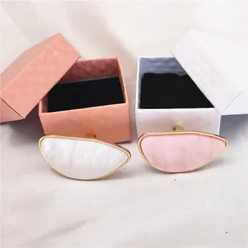 Fashion Box ring Classic Hyperbole big rings geometry adjustable ring Bohemia acrylic rings for women Nightclub ring jewelry