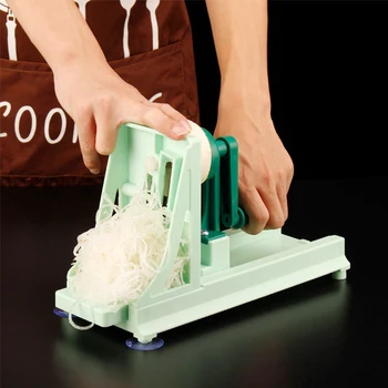 

Manual Fruit Spiral Slicer Multifunctional Vegetable Cutter Food Chopper Grater Cucumber Peeling Knife Cutting Machine