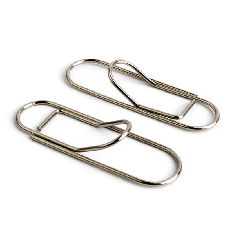 Pen Clips 25Pcs Stainless Steel Pen Holder Clip for Notebook Journals Paper Office Supply