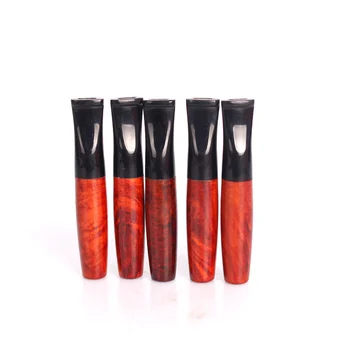 

1Pcs Premium Briar wood Holder Smoking Cigarette Holder Mouthpiece Filter Tips Tobacco Pipe