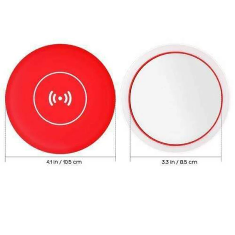 

Wireless Charging LED Makeup Mirror Portable Round 3 Modes Adjustable for Women HUG-Deals