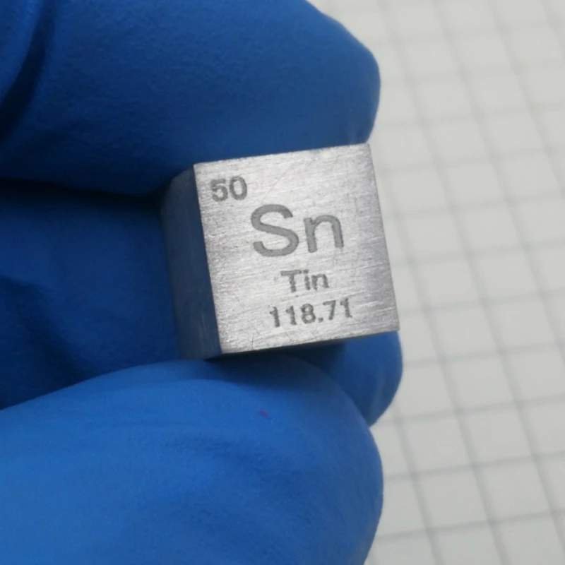 Высокая чистота оловянный металлический куб длина 10 мм случайный фенотип кубик 99.99% чистый