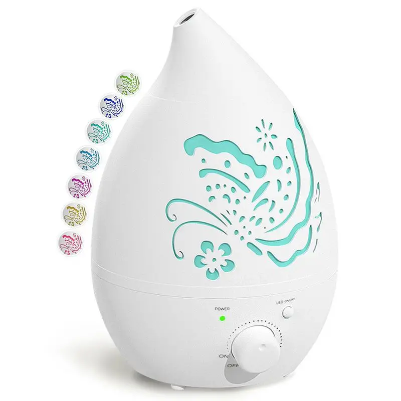 Ultrasonic Air Humidifier Aroma Essential Oil Diffuser 1.3L Aromatherapy Cool Mist Maker For Home Office Spa Fogger