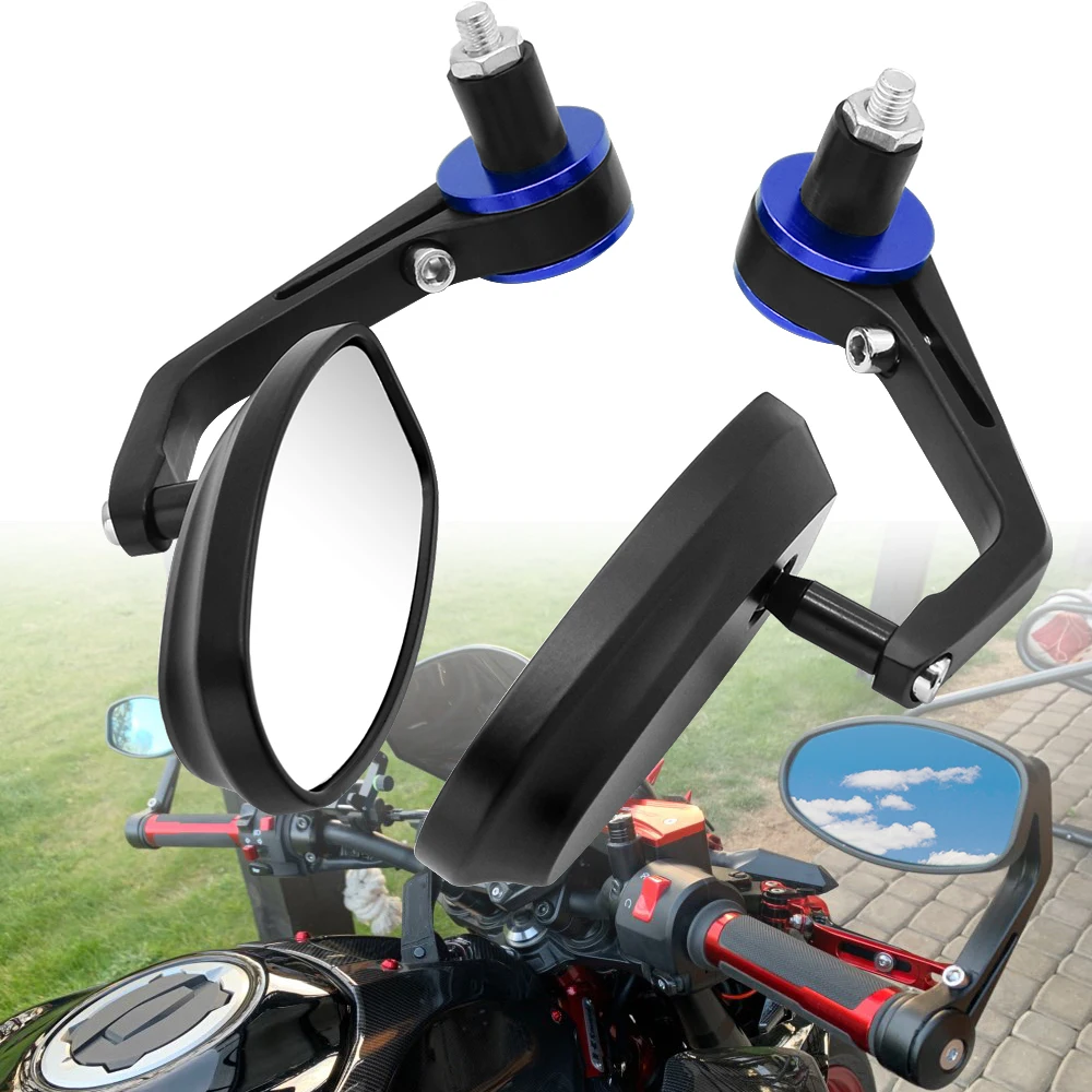 7/8 &quotMotorcycl боковое зеркало Ручка Бар Конец CNC алюминиевое заднего вида для yamaha R6 YZF