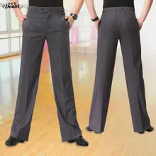 Doubl, Брендовые мужские серые латиноамериканские брюки, для взрослых, для танцев, современный танец, квадратные, для упражнений, тренировочные брюки, одежда с тонкими карманами