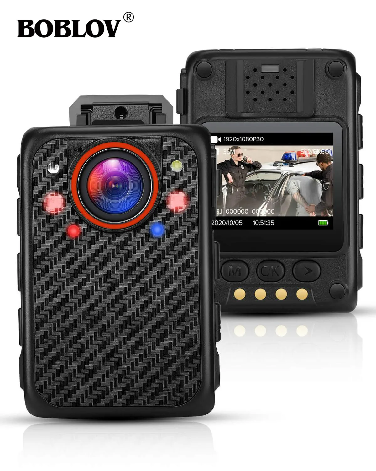 BOBLOV X1 Mini Body Police Camera 1080P Portable