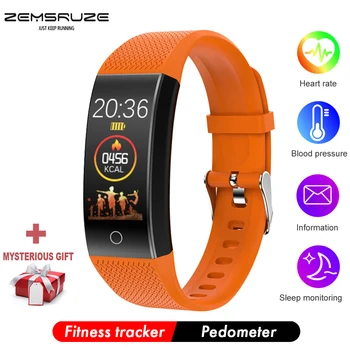 

QW18T fitness bracelet temperature measurement smartband montre femme whatsapp watch reloj inteligente hombre heart rate monitor