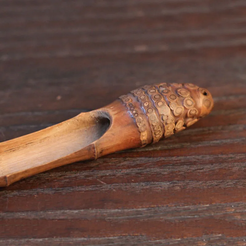 Natural Bamboo Tea Scoop Portable Teaspoon Chinese Kongfu Accessories 1Pc tea spoons