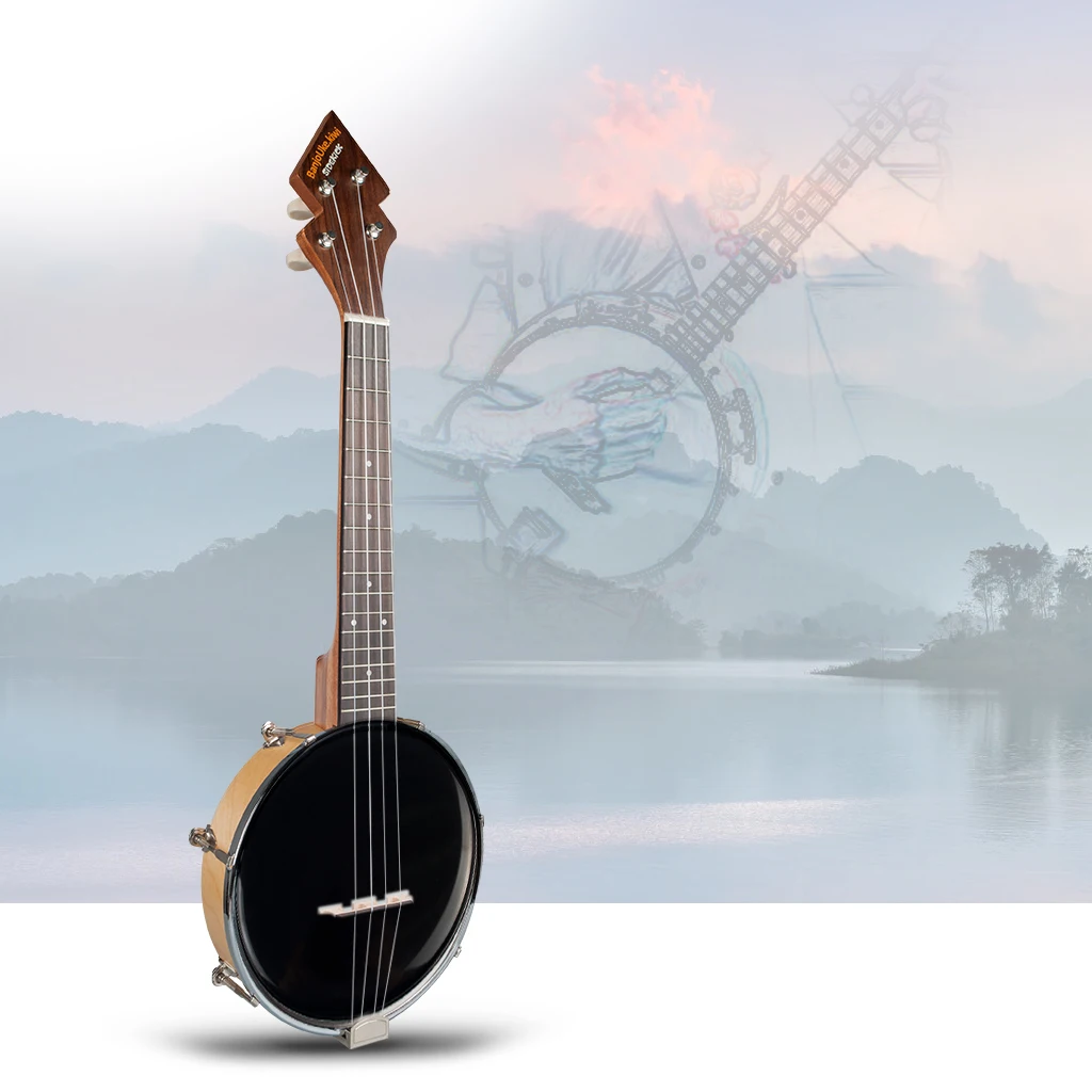 Нейлоновая 4 струнная концертная банджо 26 дюймов Уке укулеле бас гитара ra для музыкальных струнных инструментов подарок для влюбленных