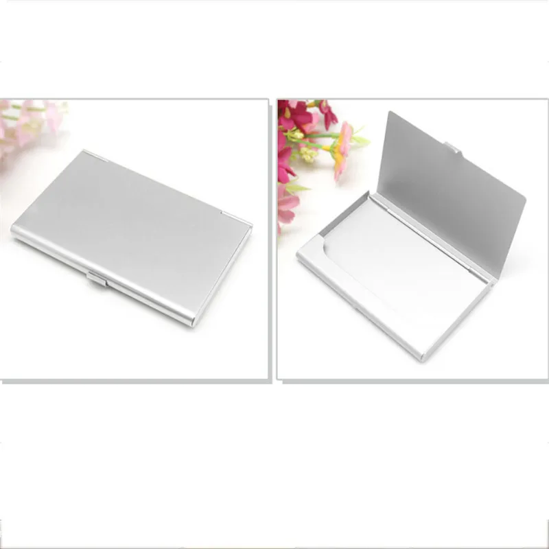 Casual Business Card Case Stainless Steel Aluminum Holder Metal Box Cover Credit Men Business