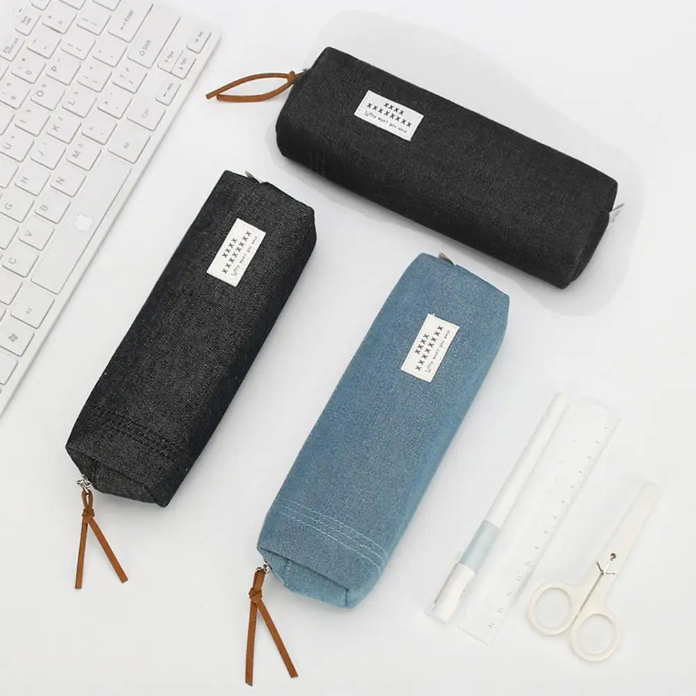 

1pc Pencil Case Unisex Zipper Geometry Pencil Bag Storage Bag Pen Box School Pencil Cases