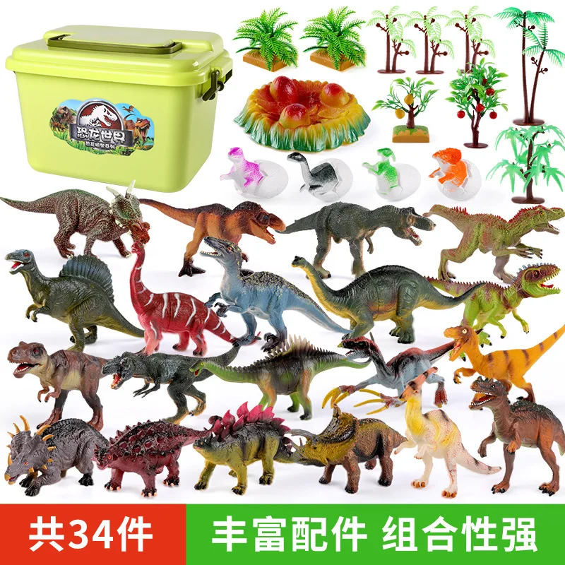 

Model Large Size Toy Set Children Animal Dinosaur T-Rex Model Plastic Have Effective Dragon Toy Soft Silcone