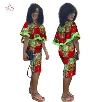 

African Dresses Women Autumn Dress Brazil Maxi Plus Size O-Neck Dashiki African Print Dress for Women Vestido Curto 7xl WY1232