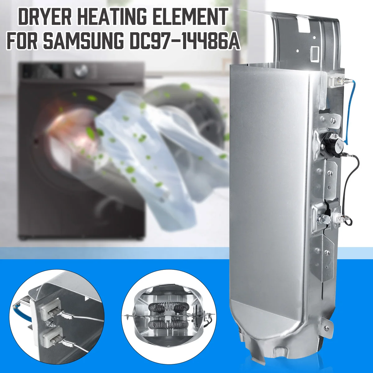 

Dryer Heating Element Thermostat DC97-14486A AP4342351 PS4220205 For Samsung Dryer