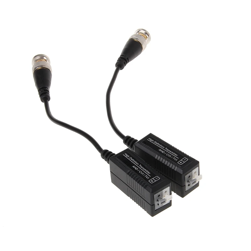 

1 Pair HD CVI TVI AHD Video Balun Transceiver UTP To BNC Cat5/5e/6 CCTV Camera