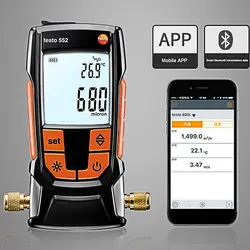 Testo 552 цифровой вакуумметр измеритель давления электронные испытания Холодильные системы теплового насоса измерительный прибор