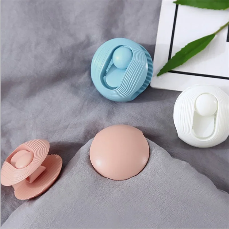 Non Slip Gripper Round Shape Quilt Clips Blankets Fastener Bed Cover Duvet Sheet Quilt Plastic Fixer Garment Clips 6Pcs bed sheet holder bed sheet clips sheet clips