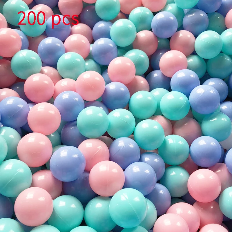 200pcs/lot 5.5cm Eco-Friendly Colorful Soft Plastic Ocean Ball Baby Kids Water Pool Ball Pit Tent Beach Toy Wave Ball Gift 8