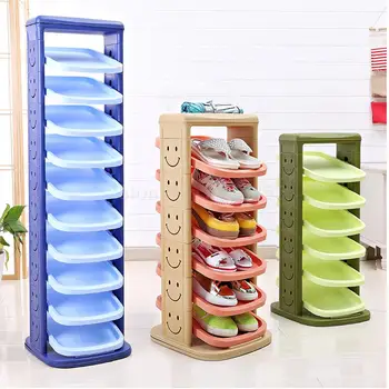 

Rotating shoe rack multi-layer simple household door vertical shoe rack rotating creative storage shoe cabinet assembly plastic