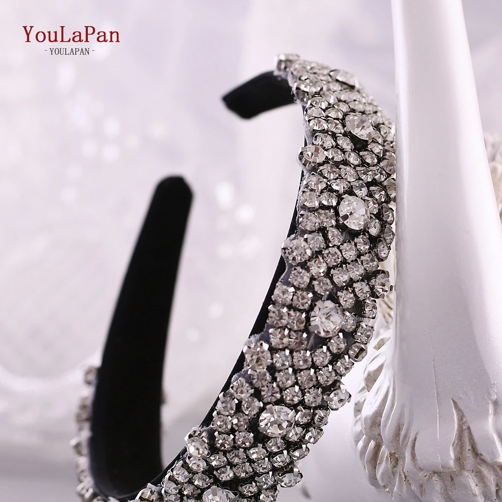 YouLaPan S28B-FG silver bridal hair accessories rhinestone wedding hair vines for bride sliver diamond wedding headband