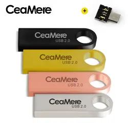 CEAMERE C3 USB флэш-накопитель 16 GB/32 GB/64 GB/128 GB накопитель флешки флеш-диск USB 2,0 Memory stick диск USB 4 цвета 100% г