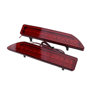 

CITALL 2pcs Red LED Rear Bumper Reflector Daytime Running Brake Light Tail Stop Lamp Fit For Honda CRV 2007 2008 2009