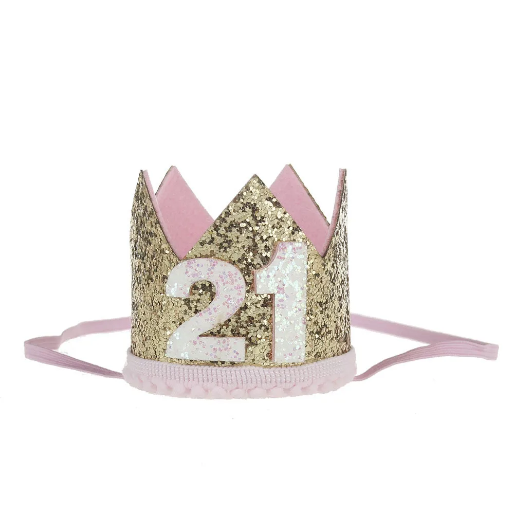  Baby Rose Flower Crown Headband Baby sequin crown hair band Lovely Kids Birthday Gift Photo Prop Hair Accessories