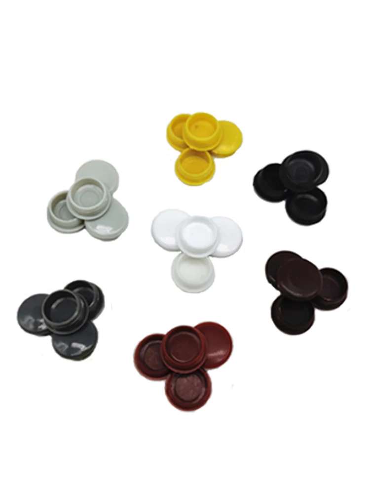 Silicone Rubber Plugs 10Pcs Round Plastic Cover Furniture Panel hole plug drilling screw anti-theft door silicone rubber plugs pipe end cap rubber caps silicone rubber caps