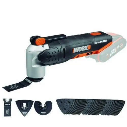 WORX WX678 маятниковая пила для резки дерева/металла, распила, скребка, шлифовка, лезвие пилы