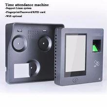DC12V посещаемость сотрудников отпечатков пальцев код ID IC карты USB Wi-Fi загрузки данных TCP/IP Linux открывалка двери Система контроля доступа