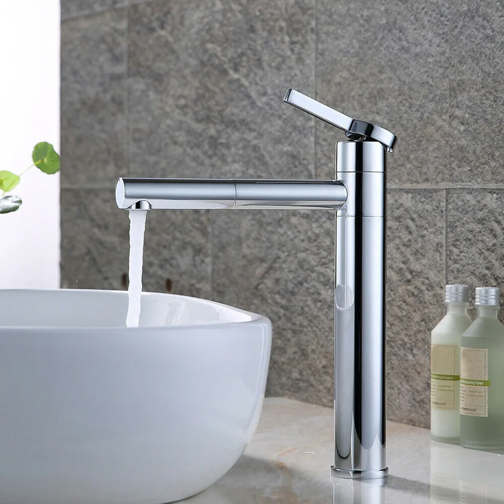 

Bathroom Basin Sink Tall Faucet Hot Cold Water Mixer Tap Sink Faucets VJ-Drop