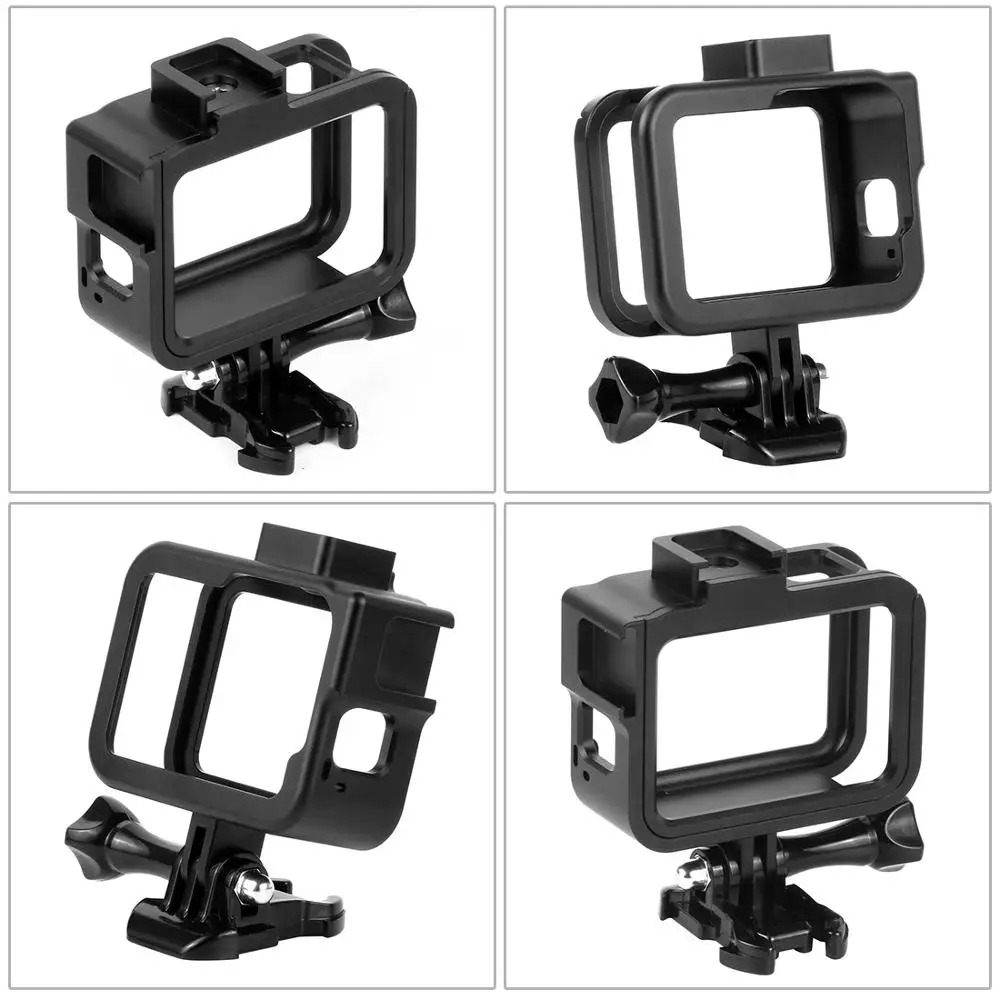 BGNing алюминиевая защитная рамка, рамка для камеры для GoPro Hero 8, черный металлический корпус, чехол с креплением для холодного башмака